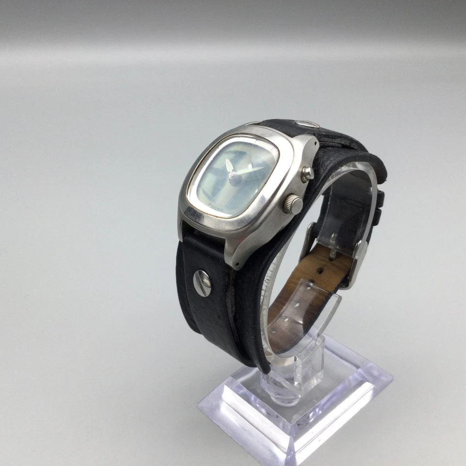 Reloj Fossil Big Tic Contando Segundos Mujer 32mm Tono Plateado Batería Nueva Foto 4 de 4