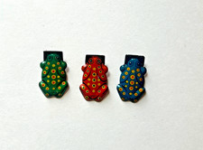 Lot of 3 Vintage Tin Toy FROG CLICKERS Made in Japan