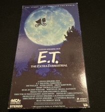 MCA Home Video E.T. the Extra-Terrestrial VHS Steven Spielberg PG NTSC CC
