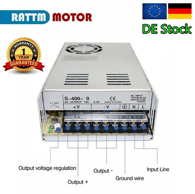 【DE】DC Schaltnetzteil 400W 24V 48V 60V 70V LED Netzteil 400W Switch Power Supply