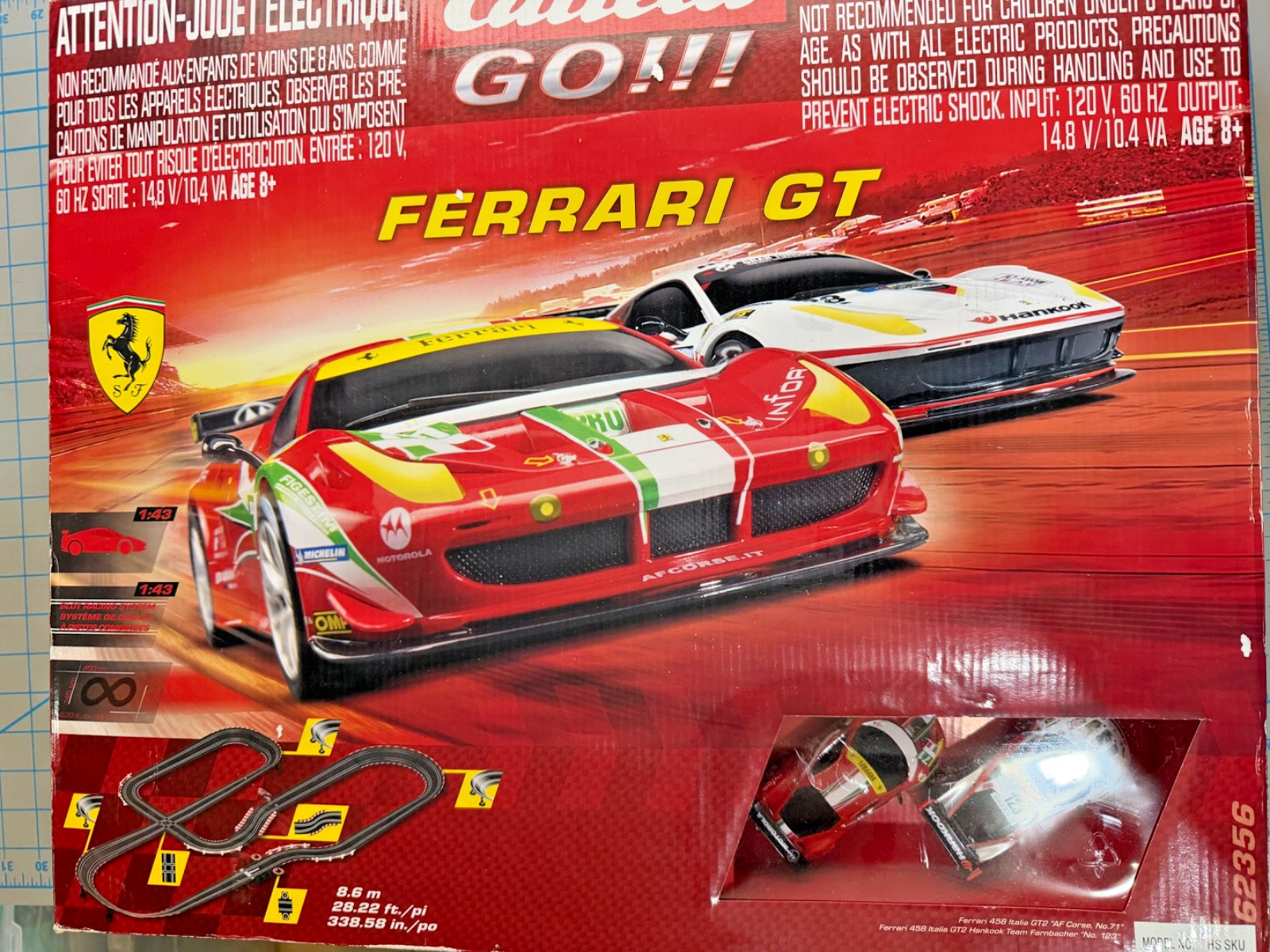 Rera Go Ferrari Gt 1/32 Electric Slot Car Model Race Track S