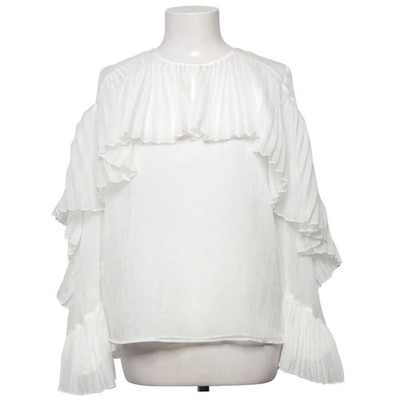 By Malina Collection, Bluse, Größe: M, Weiß, Polyester, Sonstiges, Damen #AZ3