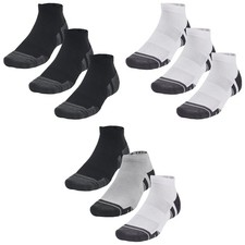 Under Armour Performance Tech Low Socken 3 Paar UA Logo Gym Training Sport