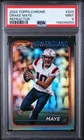 2024 TOPPS CHROME REFRACTOR #203 DRAKE MAYE ROOKIE RC PSA 9