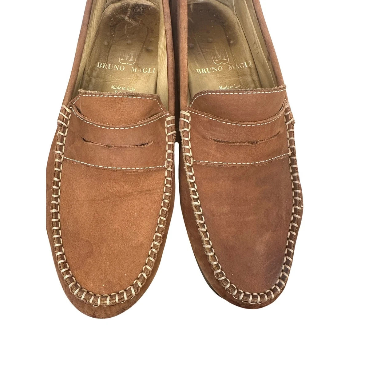 Bruno Magli Alex Leather & Mesh Loafer, Brown Amazon.com | Bruno Magli M Men main image 2