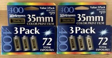 Lot Of 2 3 Pack Walgreens Studio 35 35mm Color Print Film, Expired 05/03