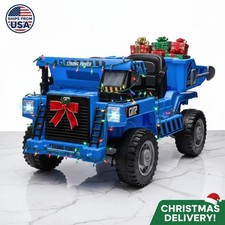 12V Ride-on Dump Truck Toy Car,Kids Construction Vehicle Car with Electric Dump