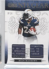 2010 Playoff National Treasures Combos Laundry Tag 14/15 Ryan Mathews Patch 0b2