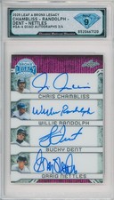 2025 Leaf Bronx Legacy CHAMBLISS DENT RANDOLPH NETTLES Quad Auto /4 💎DSG 9 Mint