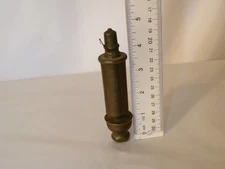 Vintage Antique Small Brass  Steam Whistle 5+ in. tall