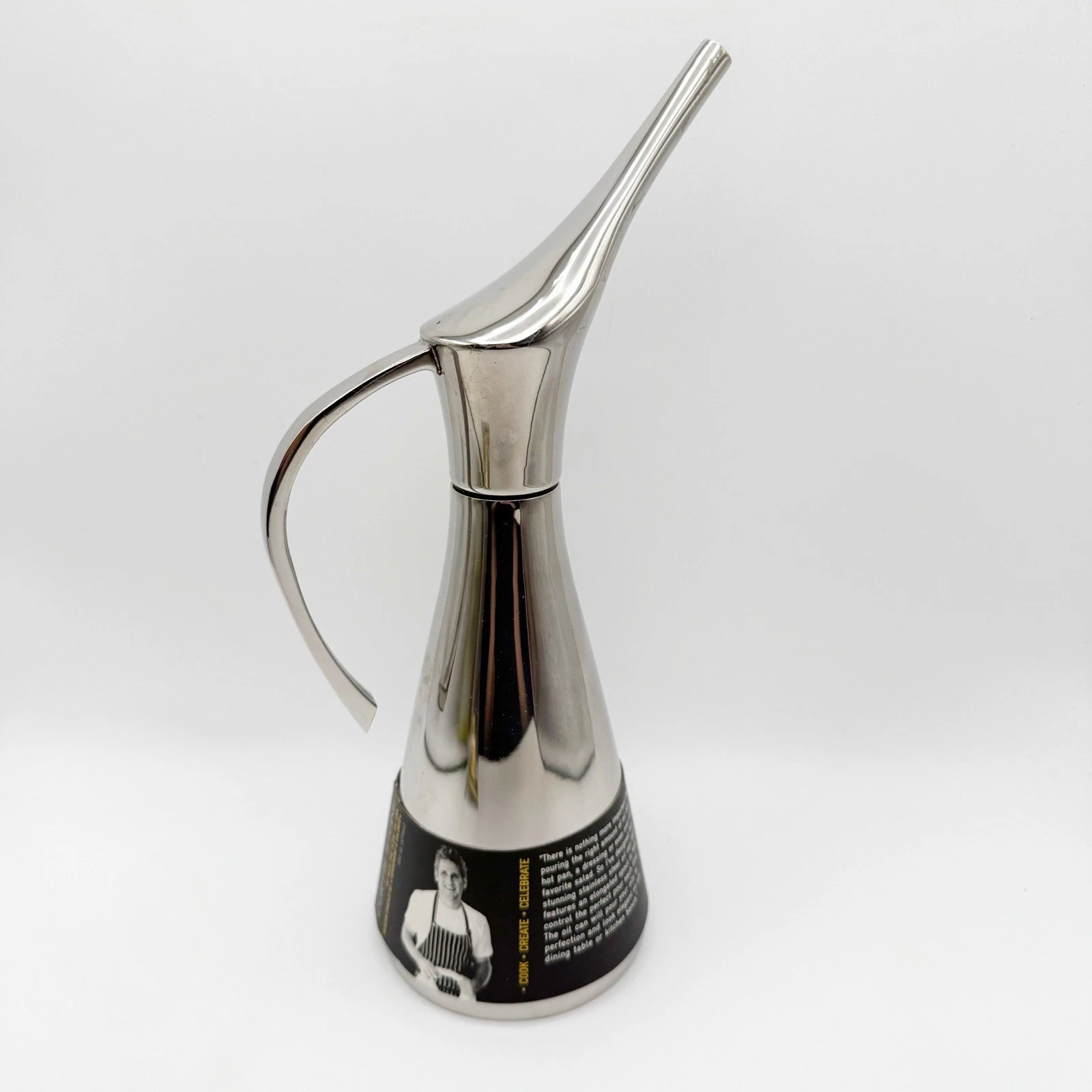 Curtis Stone 16oz Go With the Flow Oil Can Dispenser Stainless Steel New
Opens in a new window or ta