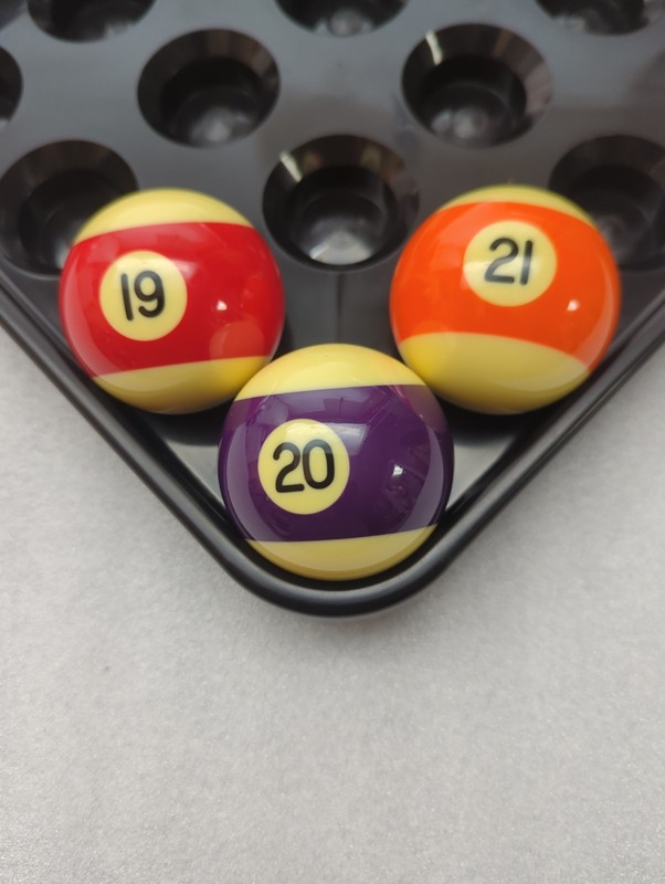 Aramath Premier Baseball Pool Balls, Numbers 19, 20, & 21, Brand New Never Used.