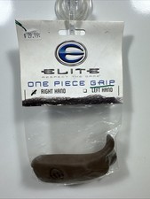 Elite Archery One Piece Replacement Bow Grip - Brown, Right Hand - New Old Stock