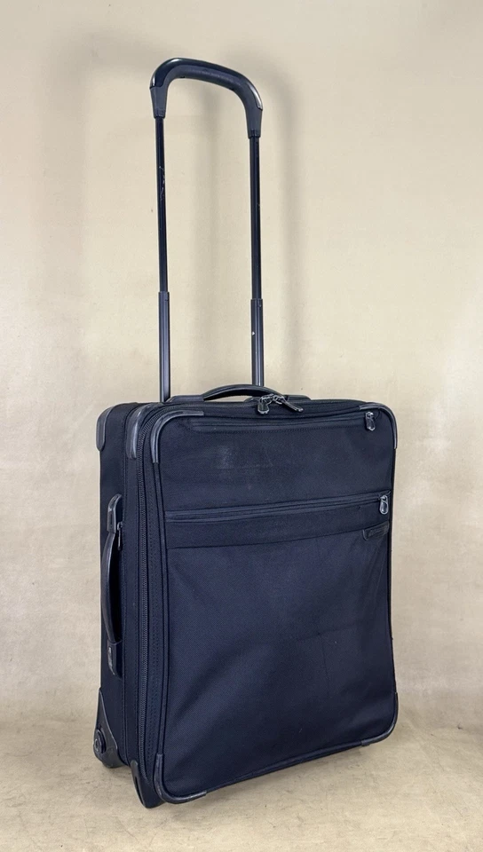 Briggs & Riley Baseline Black U420XW 20” Wide Body Upright Exp Carry On Suitcase - Image 2 of 4