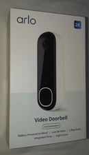 Arlo Video Doorbell 2K (2nd Generation) Battery Powered or Wired AVD4001-100NAS