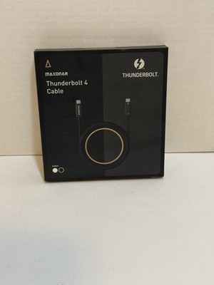 Maxonar TB42/43 Thunderbolt 4 Cable 3.3ft 40Gbps USB-C To USB-C 3.2, 3.2, & 2.0
