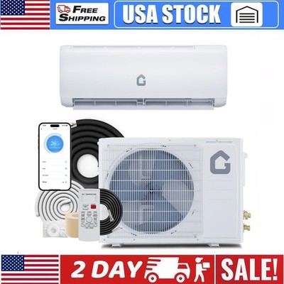 Mini Split Air Conditioner and Heat Pump 9000 BTU for Room Cool Up to 450 Sq.Ft