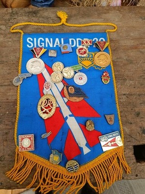 DDR Wimpel Fdj GST NVA Udssr Sed Usw Abzeichen Orden Mit Wimpel 