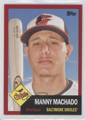 2016 Topps Archives 1953 Design Red Border 15/50 Manny Machado #30 o7m