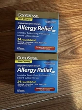 GoodSense Allergy Relief Non-Drowsy 24-Hour Antihistamine 2 Pkg 90 Tablets Each