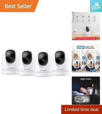 Comprehensive 2K Security Camera System with Cloud Storage & Smart Motion Alerts