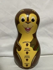 Hallmark GRAB-N-GABS Interactive Toy Word Game Chatty Chipmunk family game Works