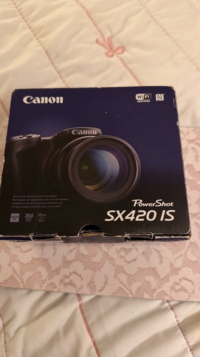 Canon PowerShot SX420 IS 20.0 MP Digital Camera - Black for sale