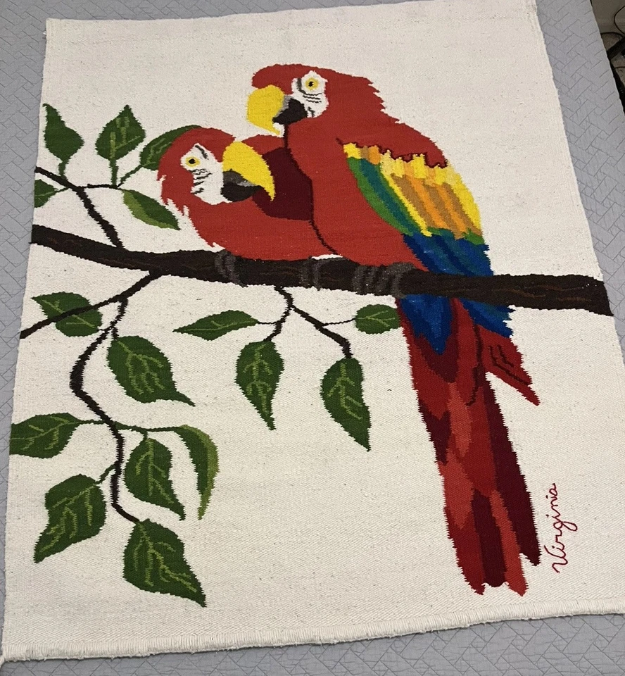 Parrot Tapestry - Wall Hanging 45x56 - Image 2 of 4