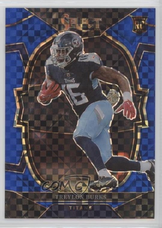 2022 Panini Select Concourse Blue Prizm 105/199 Treylon Burks #39 1i1q