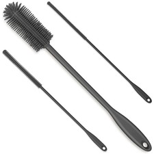3-in-1 Silicone Bottle Brush and Straw Cleaning Brush Set, Water Bottle Clean...