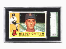1960 TOPPS # 296 NELSON CHITTUM,RED SOX-SGC 86(7.5)+++++++LOW POP BEAUTY !