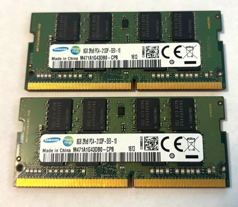 Samsung DDR4 SO-DIMM PC4-2133P 16GB (2x8GB) Memory M471A1G43DB0