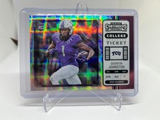 2023 Panini Chronicles Draft Picks - College Ticket Quentin Johnston - Pink (RC)