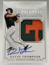 2015 Panini National Treasures College - Baseball Materials Signatures David...