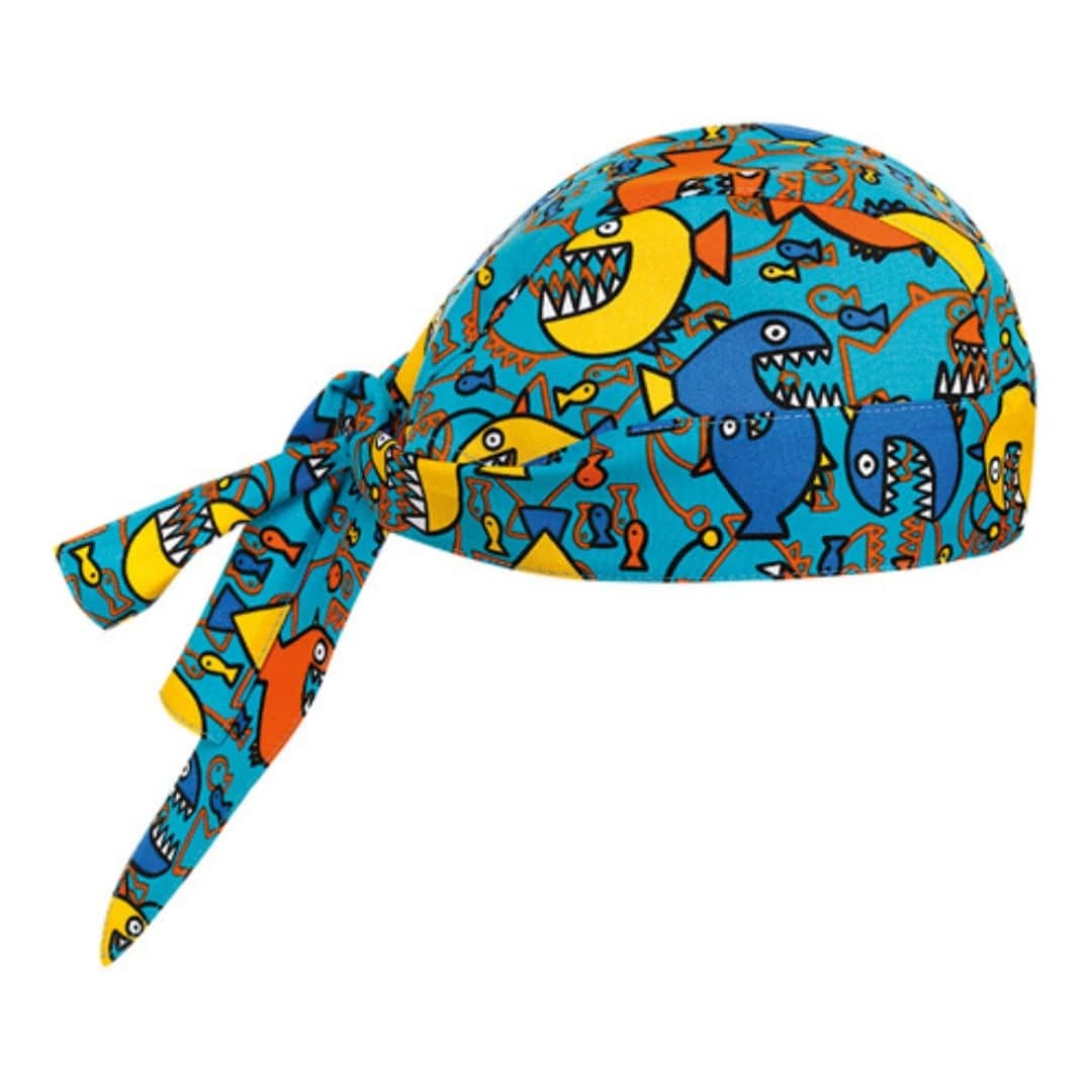 Unisex Chef Bandana Shark Turquoise - EGOCHEF - Dentist