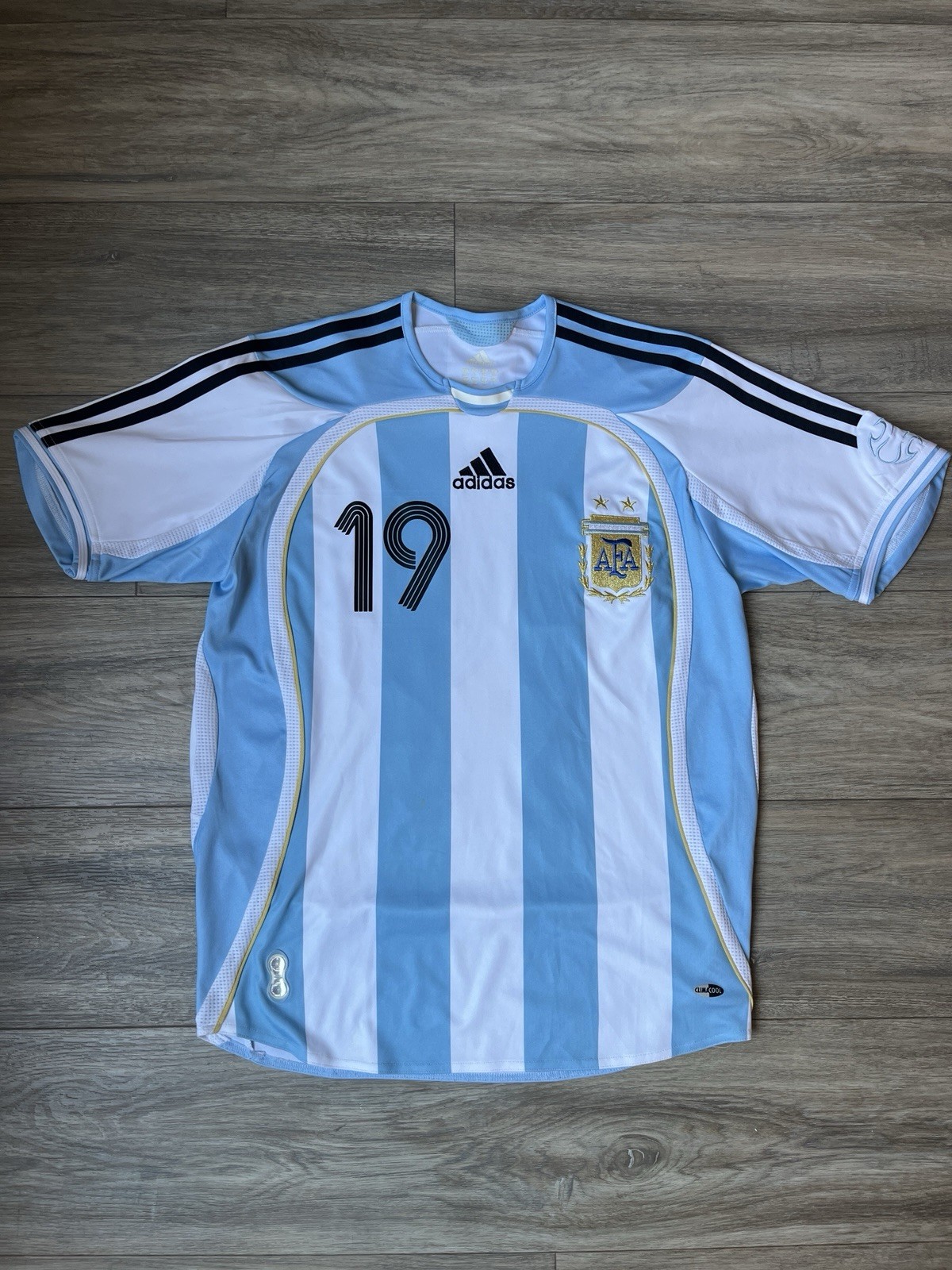 Lionel Messi Argentina 2006 Home Adidas Jersey Vintage World Cup Youth L/ Mens S