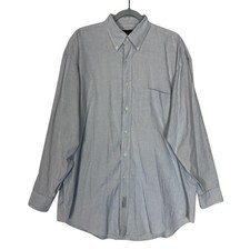Abercrombie  Fitch Shirt Mens Large Blue Check Long Sleeve Button Down Casual