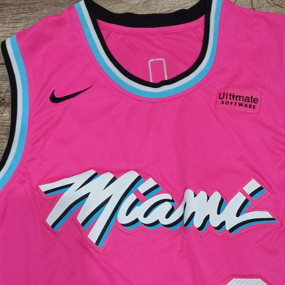 Nike Miami Heat Dwayne Wade Swingman Jersey Pink Size 52 - Image 4 of 4