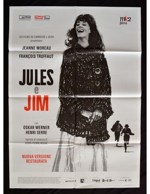 Plakat JULES E JIM Francois Truffaut Jeanne Moreau Oscar Werner Cinema A456