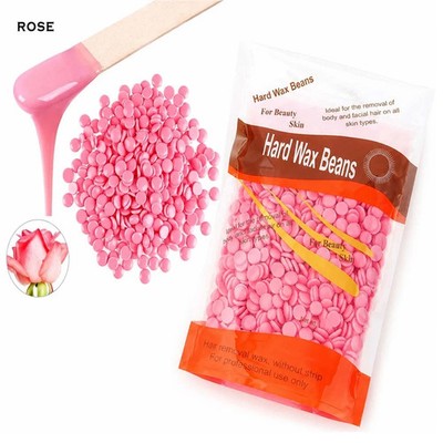 Hair Removal Hard Wax Beans Rose 50g Hot Brazilian Wax Beads Body Hair Removal -