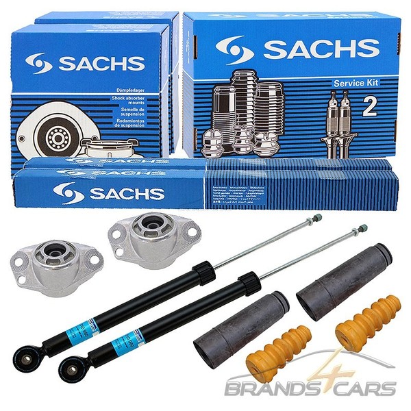 Sachs 2X StossdÄMpfer GAS Hinten +Domlager +PROTECTION-KIT FÜR VW Polo 9N-image