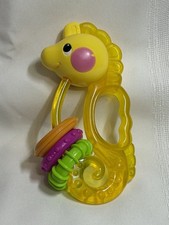 Fisher-Price Ocean Wonders Seahorse Baby Infant Toy Rattle 2005 Ocean Sea Yellow