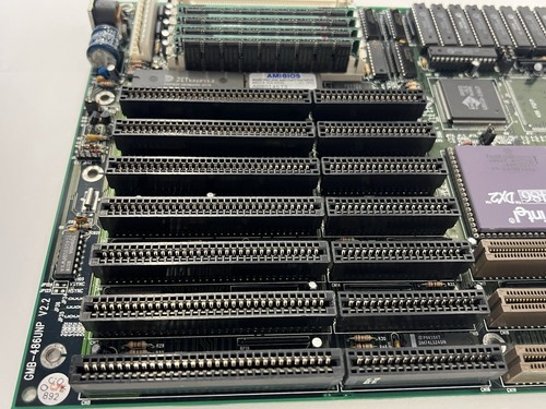 UNTESTED Socket 3 Intel i486 DX2 CPU and vintage motherboard with RAM - Picture 9 of 13