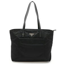 Borsa tote PRADA VELA borsa a tracolla borsa a tracolla nylon pelle NERO nero