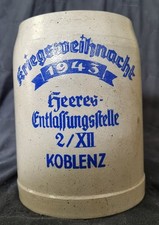 Erinnerungs- / Reservisten- /  Andenken- / Kompaniekrug. "Kriegsweihnacht 1943