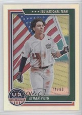 2022 Panini USA Baseball Stars & Stripes Holo Silver 74/80 Ethan Puig #82 0s55