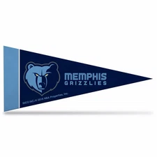 Memphis Grizzlies Mini Pennant 4”x9" NBA Wall Felt Flag Basketball Memorabilia