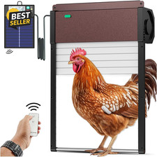 Automatic-Chicken-Coop-Door-Solar-Powered Auto Chicken Door with Remote Light Se
