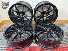 Oem 20 Porsche 982 718 Cayman Boxster Gts Carrera S Wheels Rims Satin Black Set