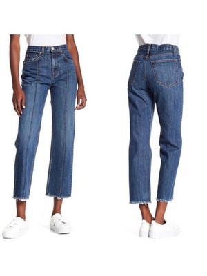 Rag & Bone Dagmar Cropped Straight Seamed Jeans Size 27
